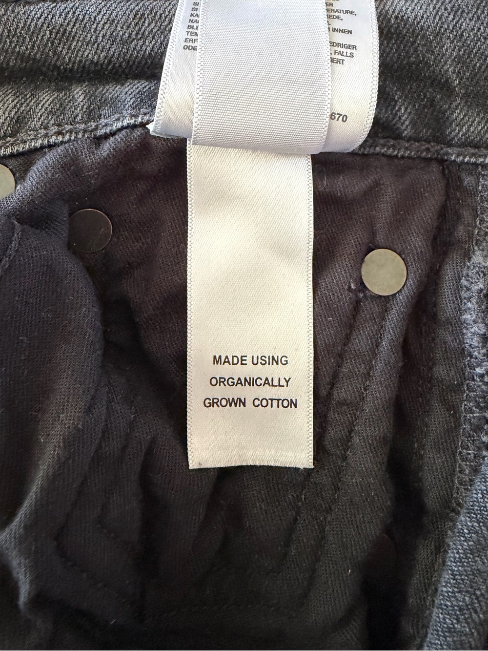 Agolde Riley Crop High Rise Straight Stretch Grey 27 - Picture 11 of 14